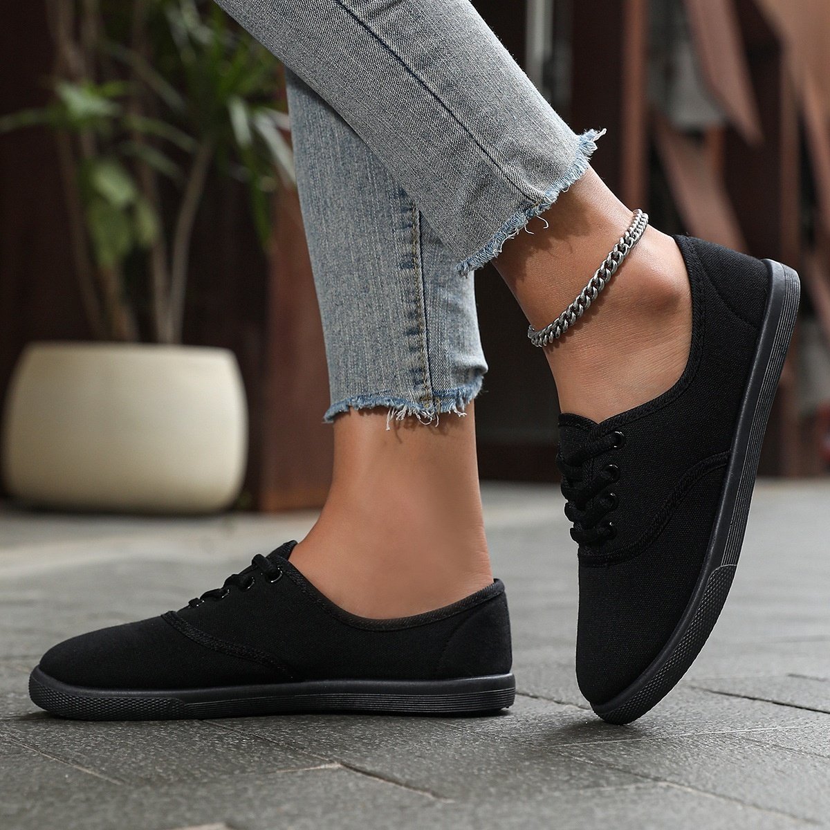 Zapatillas de lona estilo casual - Imagen 3