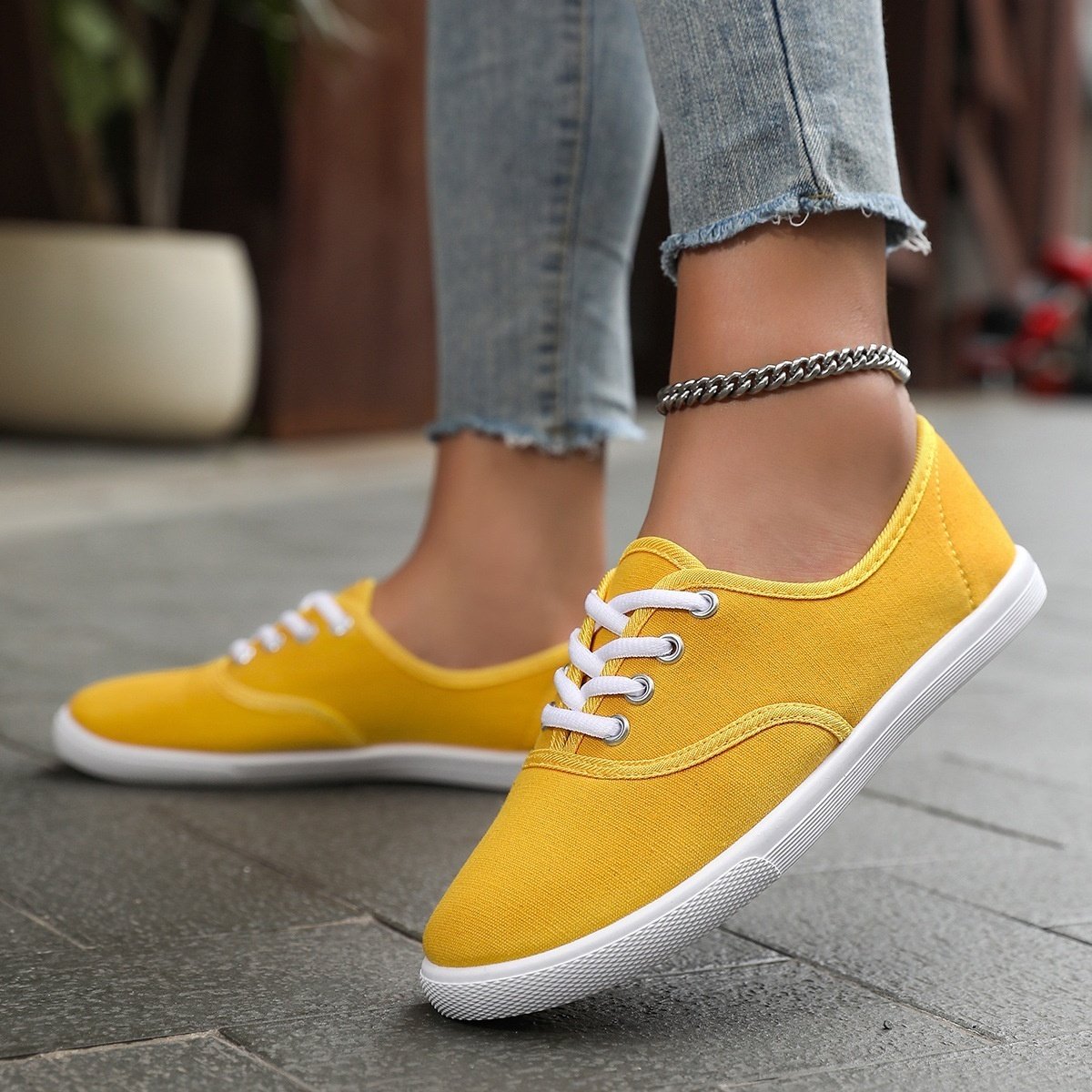 Zapatillas de lona estilo casual - Imagen 4
