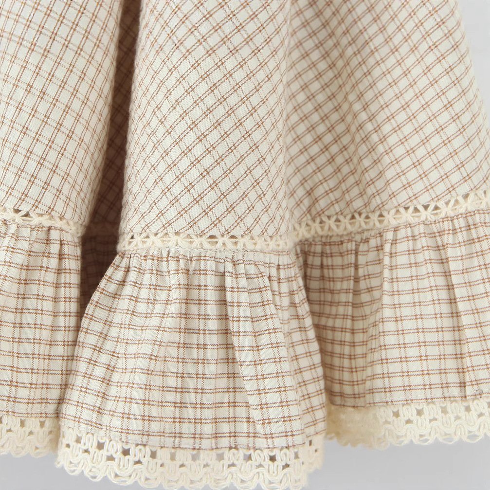 Falda corta beige - Imagen 3