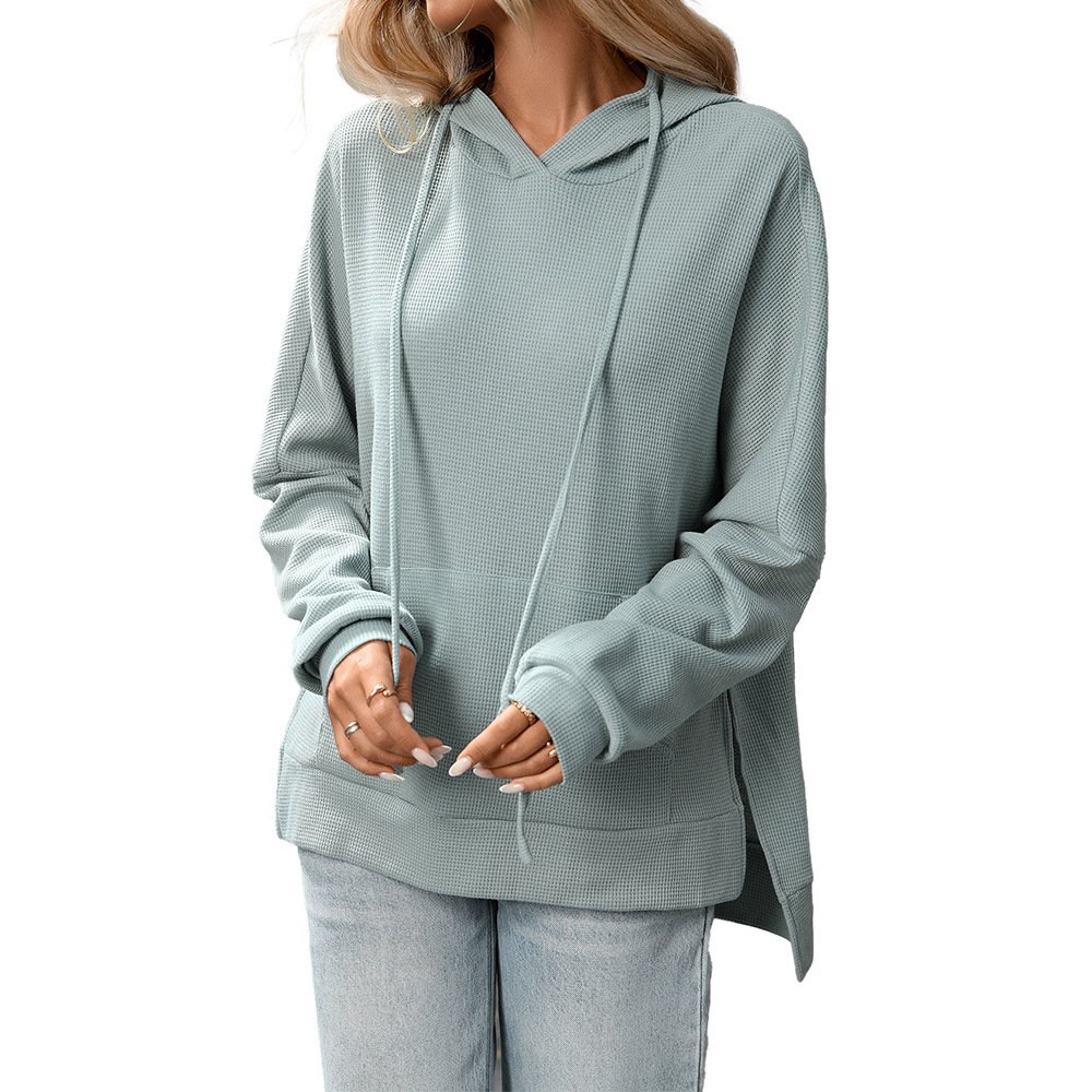 Sudadera lisa de manga larga — diseño básico y versátil en tonos suaves - Imagen 5