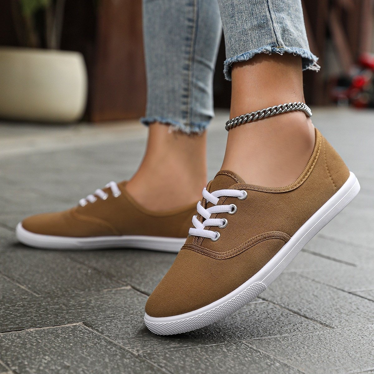 Zapatillas de lona estilo casual - Imagen 2